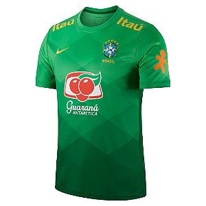 Camisa Nike Brasil Pré-Jogo Patrocínio