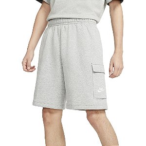 Short Nike Cargo Moletom Cinza