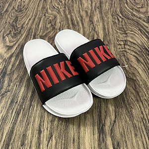 Chinelo Nike OffCourt Preto com Vermelho