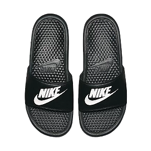 Chinelo Nike Benassi Preto com Branco