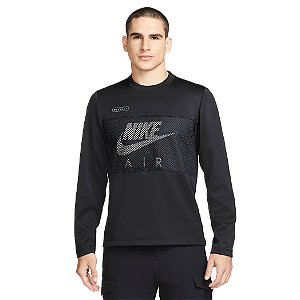 Moletom Nike Air Poliéster Preto