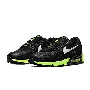 Tênis Nike Air Max 90 Black Hot Lime