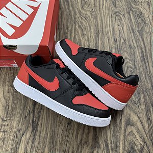 Tênis Nike Ebernon Low Preto com Vermelho