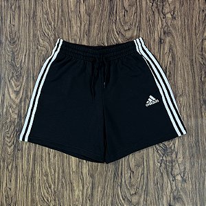 Short Adidas Essentials 3-Stripes Preto