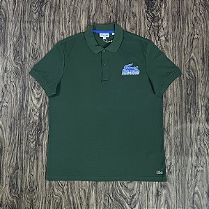 Polo Lacoste Regular Fit Piqué Verde