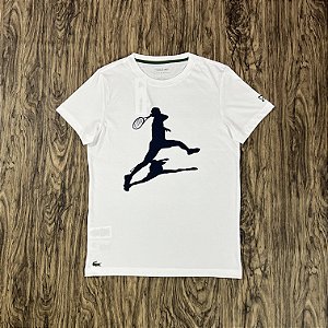 Camiseta Lacoste x Novak Djokovic 23 Branca