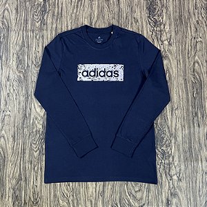 Camiseta Adidas Manga Longa Linear Graphic
