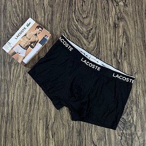 Cueca Lacoste Boxer Preta