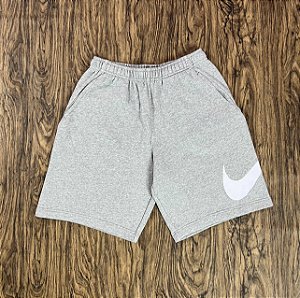 Short Nike Sportswear Club Moletom Cinza