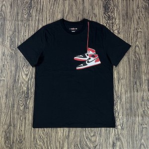 Camiseta Nike Air Jordan 1 Preta