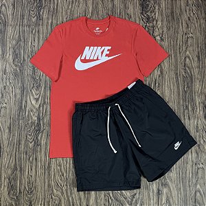 Conjunto Nike Sportswear Vermelho com Preto