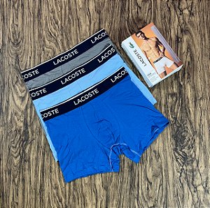 Cueca Lacoste Pack c/ 3 Peças Sortidas