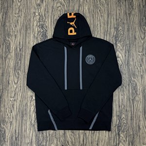 Moletom Nike Jordan x PSG Fleece Preto