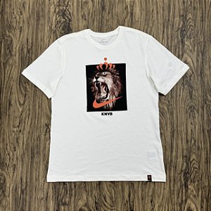 Camiseta Nike Holanda Crest Branca