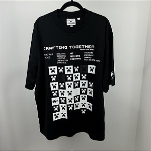 Camiseta Lacoste x Minecraft Preta