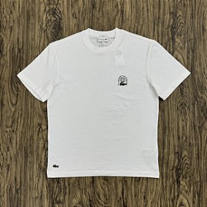 Camiseta Lacoste Worldwide TH8047 Branca