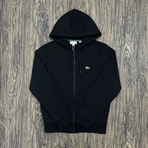 Moletom Lacoste Ziper SH9986 Preto