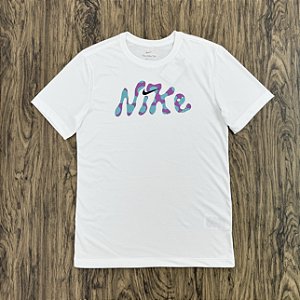 Camiseta Nike Dri-Fit Tee Dye Branca