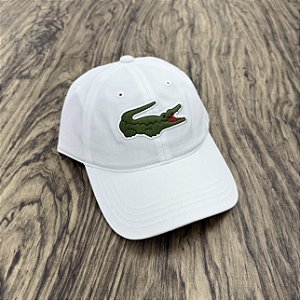 Boné Lacoste Big Croc Branco 2023