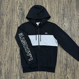 Jaqueta Lacoste Letreiro SH1416 Preta