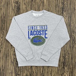 Moletom Lacoste SH9761 Loose Fit Cinza