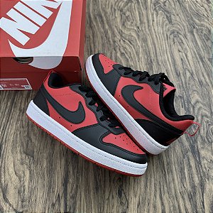 Tênis Nike Court Borough Low Vermelho com Preto