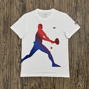 Camiseta Lacoste x Novak Djokovic Branca