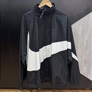 Jaqueta Nike Big Swoosh Preta com Branca