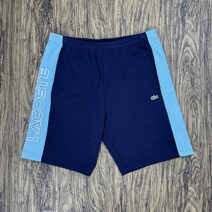 Short Lacoste Letreiro Azul Marinho