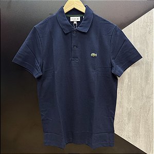 Polo Lacoste Regular Fit DH0783 Azul Marinho