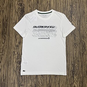 Camiseta Lacoste x Novak Djokovic TH5191 Branca
