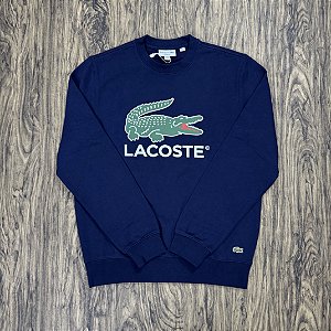Moletom Lacoste Big Logo SH9929 Azul Marinho