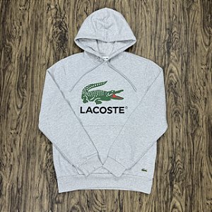 Moletom Lacoste Big Logo SH0801 Cinza