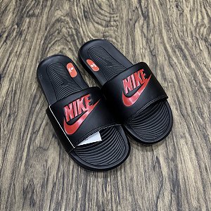 Chinelo Nike Victori Preto com Vermelho