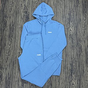 Conjunto Puma Basic Azul Bebê Moletom
