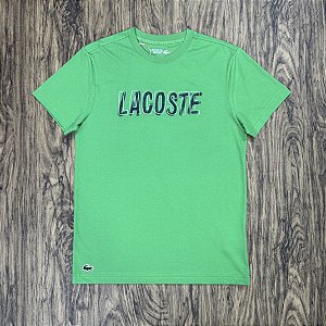 Camiseta Lacoste Sport Letreiro TH8916 Verde