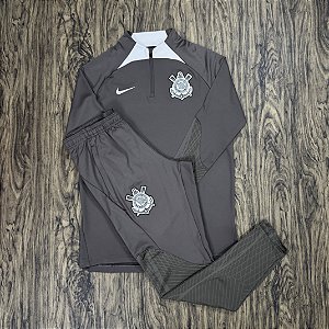 Conjunto Nike Corinthians Treino Marrom