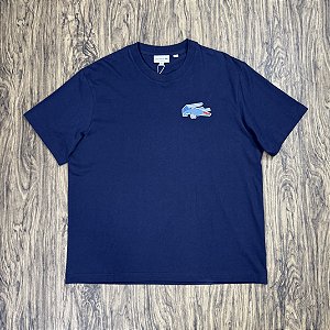 Camiseta Lacoste Big Logo TH6236 Azul Marinho
