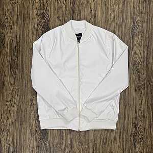 Jaqueta Bomber Casual Creme