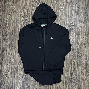 Conjunto Lacoste Moletom Preto