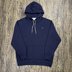 Moletom Puma Mini Logo Azul Marinho