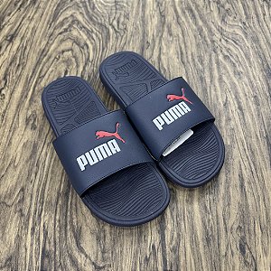 Chinelo Puma Azul/Branco/Vermelho