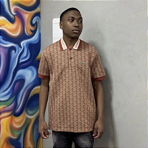 Polo Lacoste Monograma Terracota DH1417