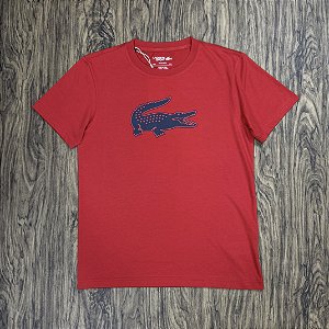 Camiseta Lacoste Big Logo TH2042 Vermelha