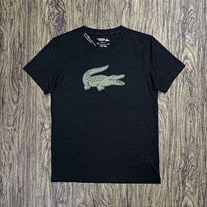 Camiseta Lacoste Big Logo TH2042 Preta