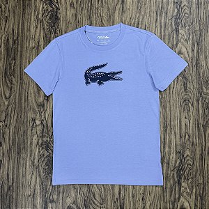 Camiseta Lacoste Big Logo TH2042 Lilás