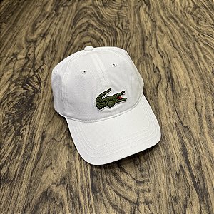 Boné Lacoste Big Croc Branco 2025