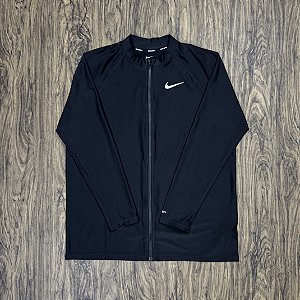 Camisa Nike UPF 40+ Dri-Fit Manga Longa Preto