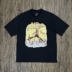 Camiseta Nike Air Jordan Comic Preta