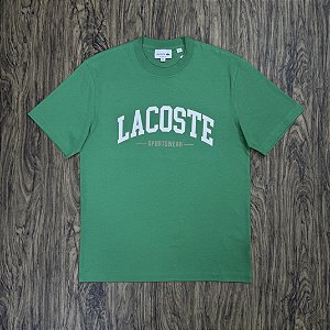 Camiseta Lacoste Letreiro TH6565 Verde